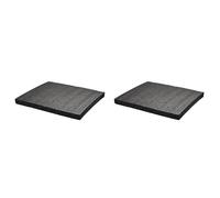 GIWFBQTR 4 Pièces 50 X 30 X 2 Cm, Insert en Mousse à Séparer, Emballage de Doublure en Mousse, Boîte à Outils de Pré-Découpe et Étui Rigide en Mousse Noir