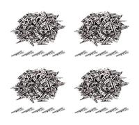 GIWFBQTR 400PCS 1.06 Pouces / 27mm Mini Pinces Crocodiles en Métal, Pinces Crocodile Pinces à Ressort de Ligne de Test Plaquées Nickel Ton Argent.