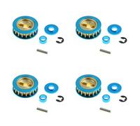 GIWFBQTR 4X Poulie en MéTal 18T 300054450 pour XV-01 XV01 TA06 1/10 TélécommandéE Voiture Mises à Niveau PièCes Accessoires