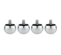 GIWFBQTR 4X Tippe Top Metal Flip Plus Top Toupie en Acier Inoxydable Amazing Toy Gift, Silver