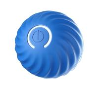 GIWFBQTR Balle Mobile Intelligente, Balle à Saut Automatique pour Chien, Jouet à Rouler pour Animaux de Compagnie, Cadeaux d'anniversaire pour Chiot, Bleu