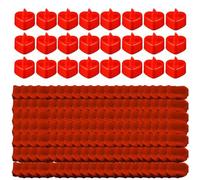 GIWFBQTR Ensemble pour Une Nuit Romantique de la Saint-Valentin pour, 24 Pièces de Bougies LED Romantiques sans Flamme avec 2000 Pièces de Pétales de Rose Artificiels.