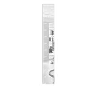 GIWFBQTR Mesure de la Hauteur en Acrylique Sticker Mural Toise de Croissance Miroir Décor Règle Échelle 70-180cm 18x120cm