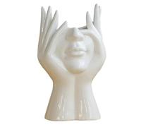 GIWFBQTR Style Nordique Vase à Fleurs Femmes Corps Demi- Pot de Fleur Vase en Céramique Art Artisanat Chambre Salon Décor de Bureau,B