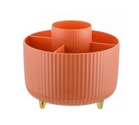 GIWFBQTR Support Rotatif pour Pinceaux Maquillage, Organisateur Bureau pour Produits Cosmétiques, Boîte Rangement Rotative pour Bureau, Support Portable pour Rouge à Lèvres et Eye-Liner