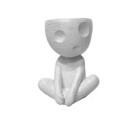 GIWFBQTR Vase Momie Pot de Fleur de Jardinage Support de Plante Support de Plante à Air Pot de Plante D'Intérieur Ornements de Vase de Caractère Abstrait,B