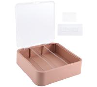 GIWFBQTR Vitrine Murale Transparente, Présentoir Réglable pour Figurines + Porte, Couleur Café au Lait