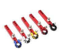 Giwnhvx 1/10 série de voiture d'escalade universelle 6 x 6 bouche carrée crochet pour remorque en métal tête à bille + boucle en U sauvetage