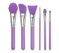 Giwnhvx 1 Ensemble de 6 PièCes SéRies Beauté Maquillage Silicone Outils de Maquillage Silicone Masque Brosse Maquillage Brosse Ensemble