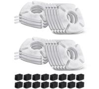 Giwnhvx 1 Ensemble de Pièces de Filtres à Eau pour pour Filtre à Charbon Actif de avec Éponges de Pré-Filtrage pour à Eau pour Animaux de Compagnie