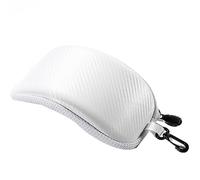 Giwnhvx 1 étui de protection pour lunettes de ski, neige, anti-choc, étanche, boîte de rangement pour lunettes de soleil, coque rigide, blanc
