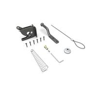 Giwnhvx 1 loquet de porte avec extracteur à ressort, serrure de porte de clôture, petite serrure avec corde, convient pour portails de clôture