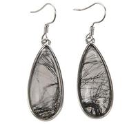 Giwnhvx 1 Paire Argent Marbre Pierre De Lune Turquoise Couleur Verre Oreille Goujon Crochet Dangle De Mariage Boucles D'Oreilles Goutte D'Oreille Accessoires # 2