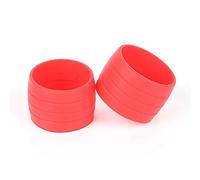 Giwnhvx 1 paire de boucles de fixation élastiques en silicone pour vélo de route, rouge
