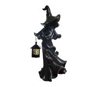 Giwnhvx 1 PCS Fantôme avec Lanterne Messenger avec Lanterne Le Fantôme à la Recherche de Lumière, Décoration de Sculpture en Résine, Halloween