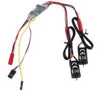 Giwnhvx 1 pièce bidirectionnelle brossée bidirectionnelle ESC 2S-3S Lipo 5A Contrôle de vitesse avec 2 moteurs 050 66T brossé pour pièces de modèle RC Accessoires