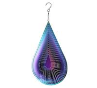 Giwnhvx 1 Pièce Carillons Éoliens Rotatifs Extérieur Jardin Décoration D'Intérieur Métal Goutte à Goutte Vent Spinner Multicolore