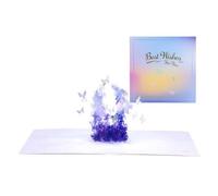 Giwnhvx 1 Pièce Cartes d'Invitation 3D de Joyeux Anniversaire Merci Carte postale Comme Illustré