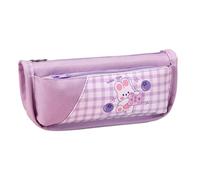 Giwnhvx 1 Pièce Trousse à Stylos Trousse à Crayons Mignonne Trousse à Crayons en Cuir Motif Lapin Violet Boîte de Support de Pochette de Papeterie