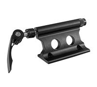 Giwnhvx 1 porte-bagages à clip fixe pour fourche avant de vélo, fixation rapide, support de stationnement modifié (noir)