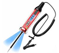 Giwnhvx 1 testeur de lumière numérique LCD 3-72 V CC avec voltmètre, fusible testeur de tension pour voiture