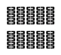 Giwnhvx 10 Feuille ÉLastique DéColler pour Ongles Peinture Polonais Garde Protecteurs DIY Nail Art Timbres EmpêCher Nail Noir