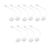 Giwnhvx 10 mâles 8P4C / RJ45 RJ11 6P4C Adaptateur Ethernet M/F Ethernet