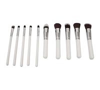 Giwnhvx 10 Pcs Maquillage Pinceaux Maquillage Pincel Maquiagem Maquillage Outil Maquillage Poudre Fard À Paupières Cosmétique Ensemble Blanc Argent