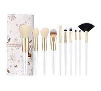 Giwnhvx 10 PièCes SéRies Pinceaux de Maquillage Professionnels Ensemble Pinceau de Maquillage Maquillage Kit D'Outils de Beauté avec Sac