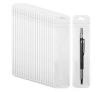 Giwnhvx 100 d'emballage pour Stylos, Transparents pour Stylos à Perles, Pochettes Refermables, de Rangement à Fermeture Éclair pour Porte-Clés pour Stylos