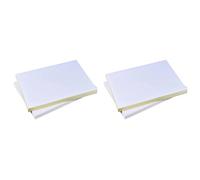 Giwnhvx 100 Feuilles A4 Blanc Autocollant Imperméable Étiquette adhésive Surface Mat Papier pour Photocopieur un jet d'encre