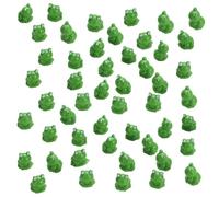 Giwnhvx 100 Pièces Mini Décor de Jardin de Grenouille Grenouilles Miniatures en Résine Grenouilles en Plastique Miniatures pour Décoration de Jardin Féerique
