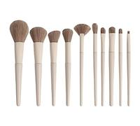 Giwnhvx 10PCS Ensemble de Pinceaux de Maquillage Pinceau de Fond de Teint Blush Poudre Libre Pinceau Ombre à Paupières Surligneur Fond de Teint Pinceau Outils