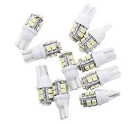 Giwnhvx 10X T10 Ampoule Bulb 10 SMD LED 12V Blanc PR Auto Voiture