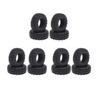 Giwnhvx 12 PCS 48Mm 1.0 Caoutchouc Souple Roue Pneus Pneu pour 1/24 RC Crawler Voiture Axial SCX24 90081 AXI00002 Pièces De Mise À Niveau