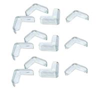 Giwnhvx 12 Pièces de Sécurité Transparente en Plastique Souple Table Bureau Coin Garde Protecteur
