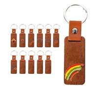 Giwnhvx 12 pièces en bois brut personnalisé avec pendentif pour gravure DIY