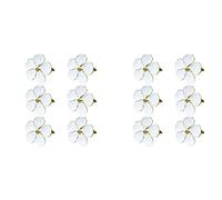Giwnhvx 12 Pièces Fleur Porte-Serviette, Floral Serviette Boucles Porte-Serviettes Tables À Manger Réglage Décor pour Banquets de Mariage Noël