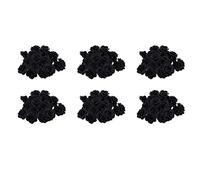 Giwnhvx 120 Pcs Noir Rose Artificielle Soie Fleur Fête Maison de Mariage Bureau Jardin Décor DIY