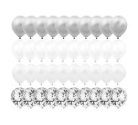 Giwnhvx 120 Pièces 12 Pouces Mélange Confettis Ballon en Latex pour Anniversaire Douche Ballons de Mariage Décorations de Fête Facile à Installer F