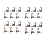 Giwnhvx 12L12R Lot de 24 chevilles d'accordage pour guitare acoustique ou électrique Argenté 1:18