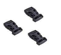 Giwnhvx 12Pcs Clip Plastique pour Boucles Rapides À DéGagement pour Bande de 25 mm de Long, Noir