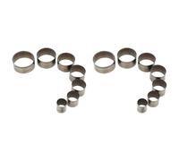 Giwnhvx 14 PièCes SéRies Rondes en Cuir Cutter Moule Meurent Gabarit de PoinçOnnage 20Mm-50Mm