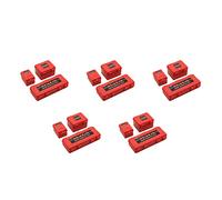 Giwnhvx 15PCS Outil de Décoration Boîte de Rangement Voiture En Plastique Rc pour Trx4 Axial Scx10 90046 D90 1/10 Rc Accessoires pour Chenilles Rouge