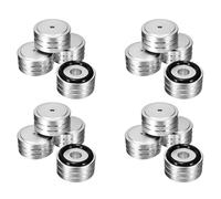 Giwnhvx 16 pièces 40 x 20 mm Aluminium HiFi AMP Haut-parleur Isolation Stand Platine Pieds Pad ()