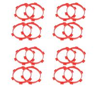 Giwnhvx 16 Pièces de Pneus pour Montage sur Pneus en Caoutchouc Diamètre 85 mm pour Pièces RC 1/8 1/10 Accessoires pour Camions un Court Cours Outils Rouge