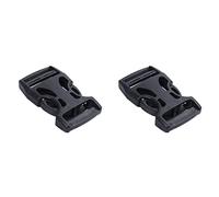 Giwnhvx 16Pcs Clip Plastique pour Boucles Rapides À Dégagement pour Bande de 25 mm de Long, Noir