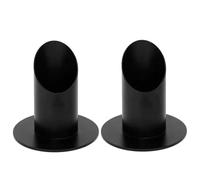 Giwnhvx 2 Bougeoirs Inclinés en Métal pour Communion, Centres de Table, Baptêmes, Cônes, Base de Support H3CF