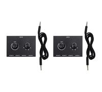 Giwnhvx 2 commutateurs audio à 4 ports, sélecteur audio auxiliaire stéréo 3,5 mm, 4 entrées, 1 sortie/1 entrée, 4 sorties audio