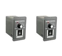 Giwnhvx 2 contrôleurs de vitesse de moteur DC 12-60 V 20 A réglables PWM Commutateur avant/arrière régulateur de vitesse du moteur électrique